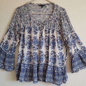 American Eagle Flower bell sleeve top--- SOLD !!