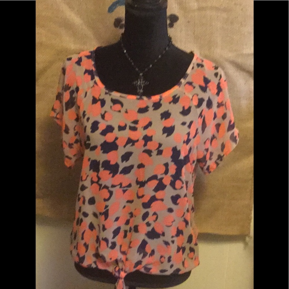 Forever 21 Tie Front Blouse