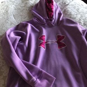 Large purple under armor sweatshirt