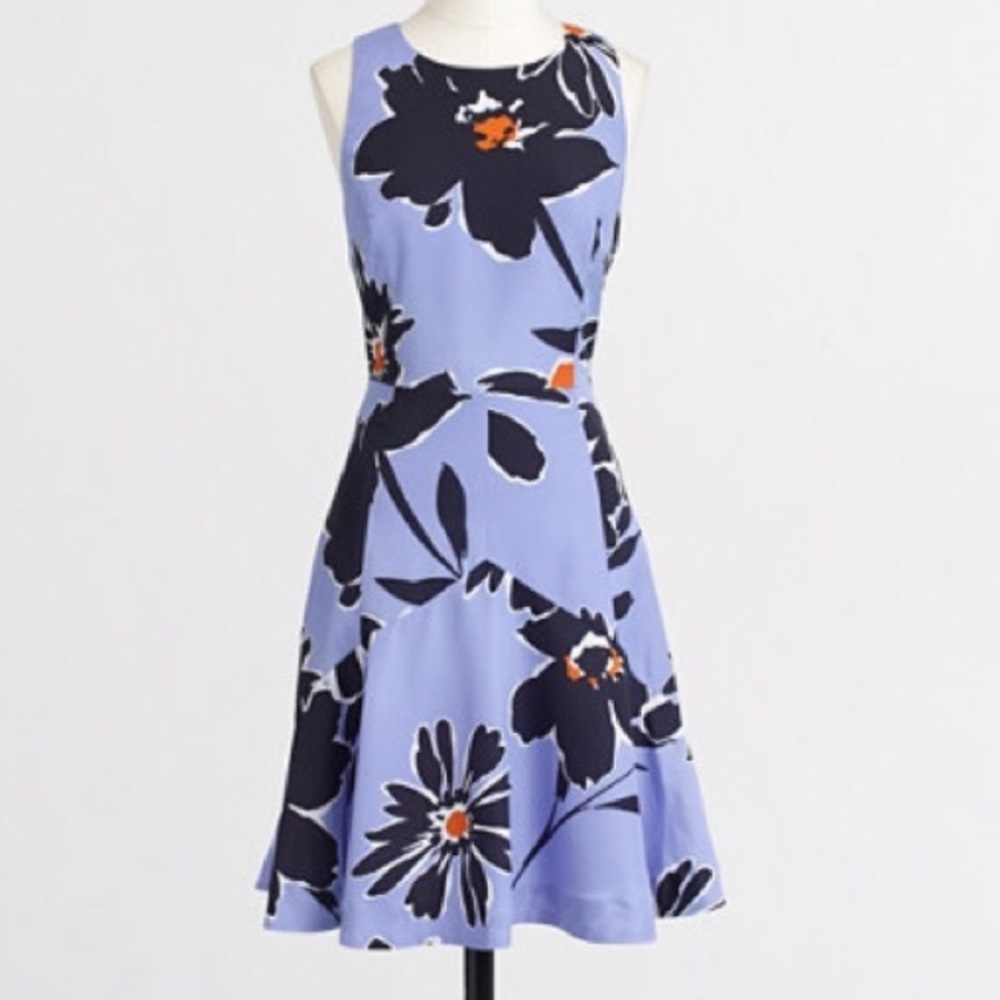 J. Crew Purple Floral Dress 2