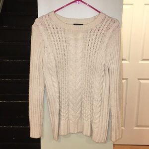 Club Monaco cable knit sweater.