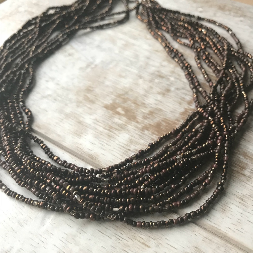 Silpada Brown Beaded Necklace