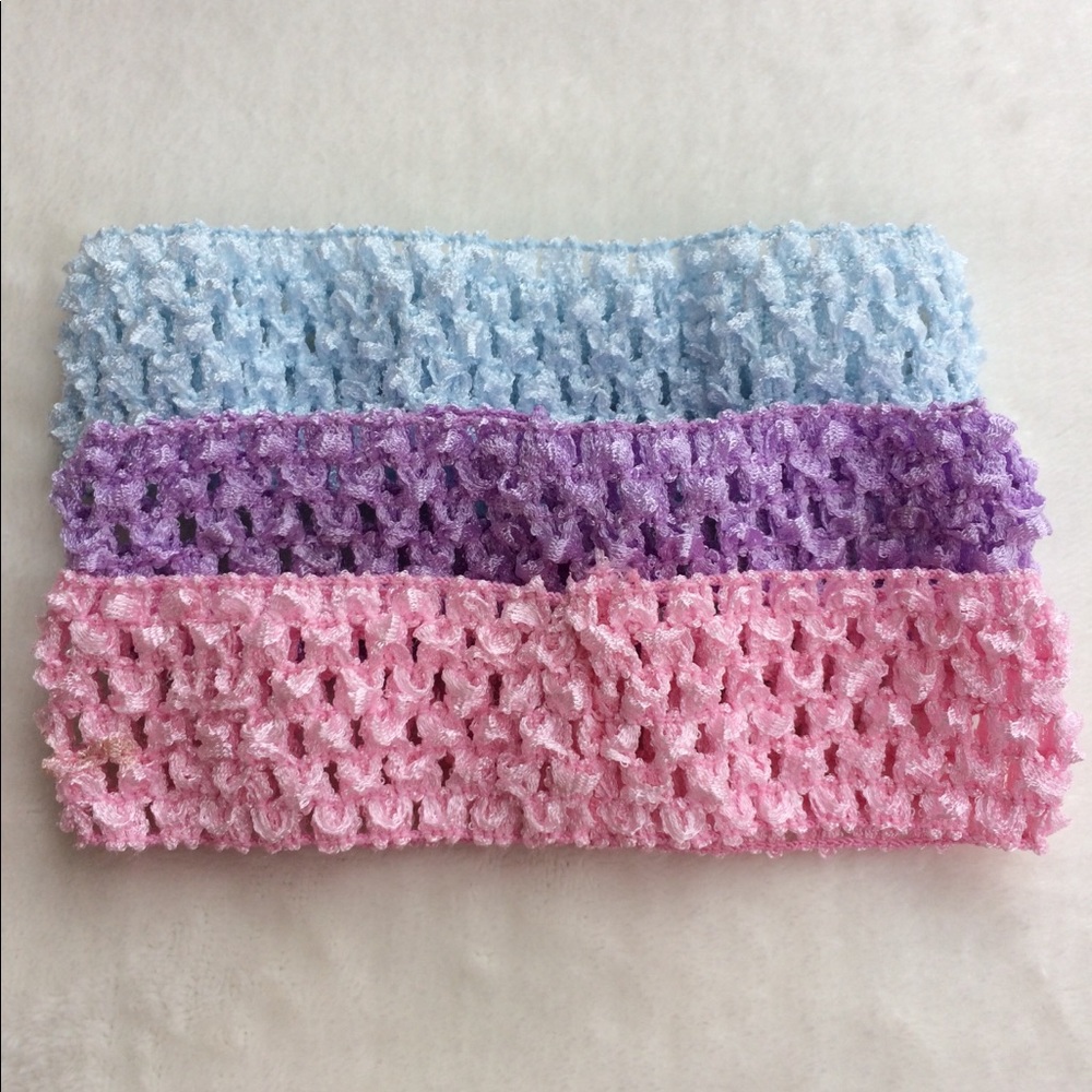 Lot of Crochet Hair Bands