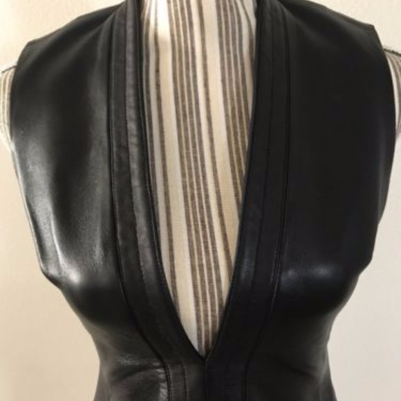 MAX AZRIA COLLECTION RUNWAY GENUINE LEATHER BLACK - Picture 5 of 8