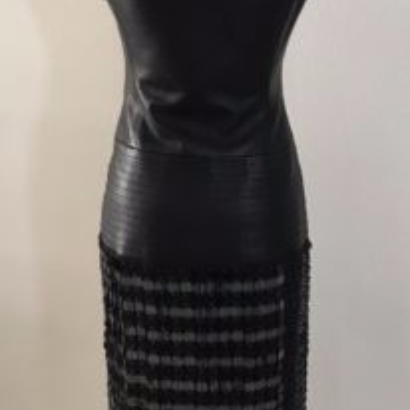 MAX AZRIA COLLECTION RUNWAY GENUINE LEATHER BLACK - Picture 3 of 8