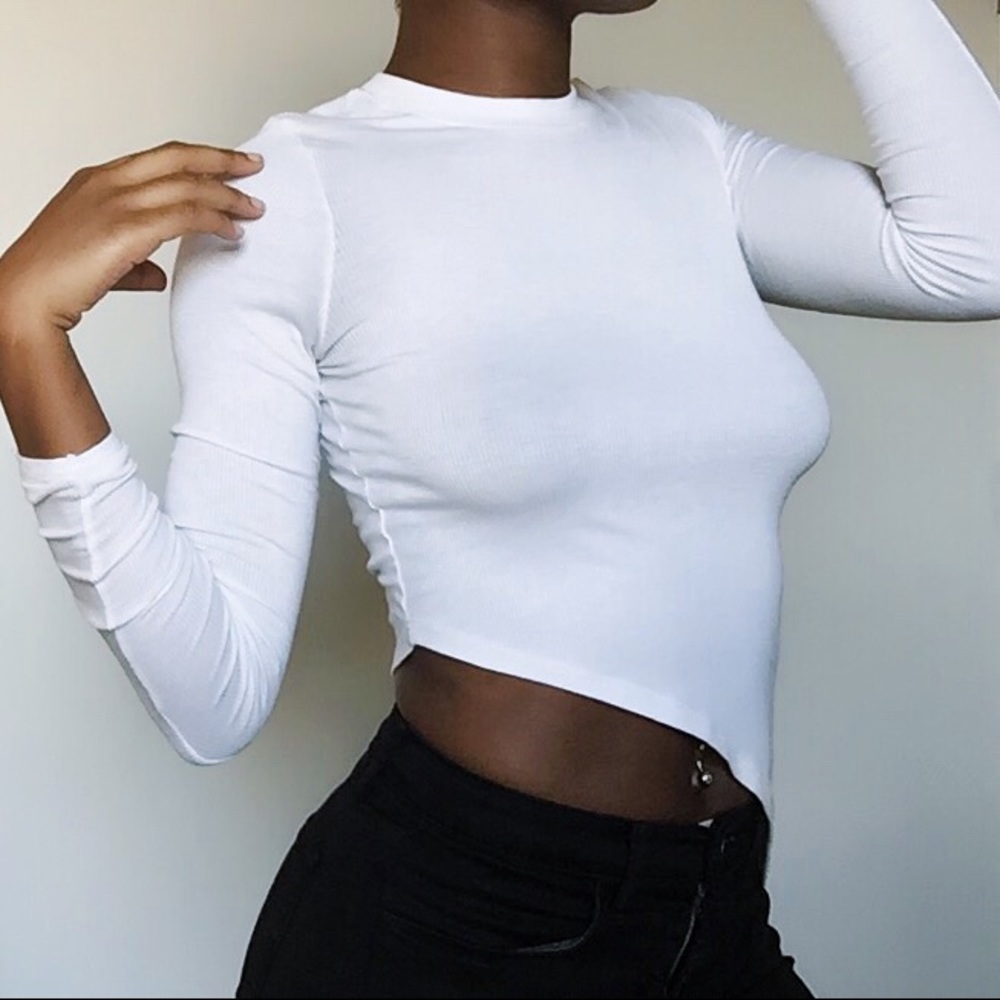 HofBLQ Unbalanced long sleeve top
