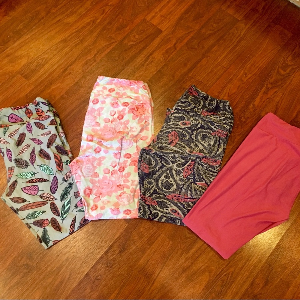 4 pairs LulaRoe TC leggings