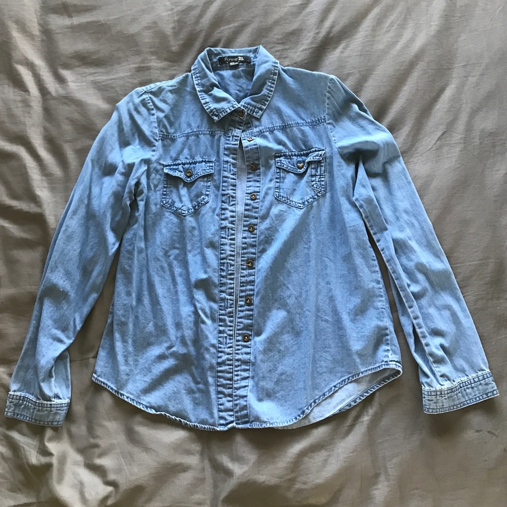 Chambray button down