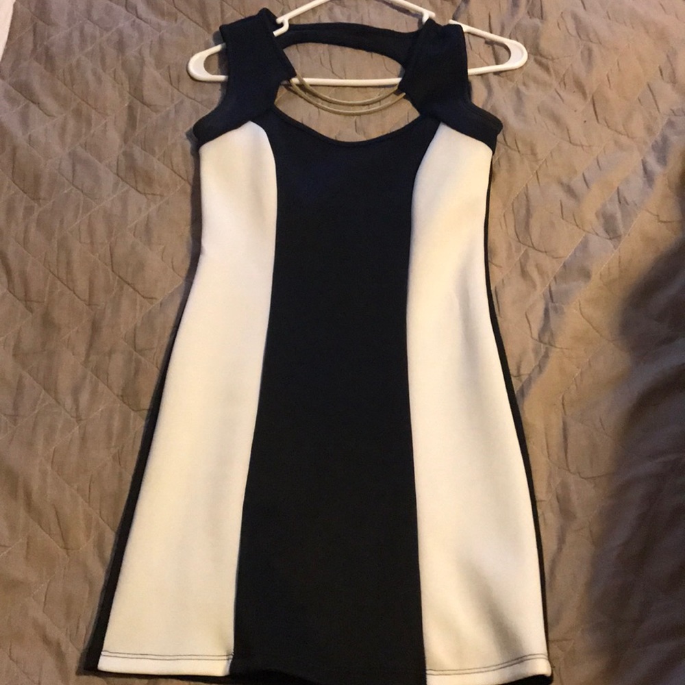 Black and white dress