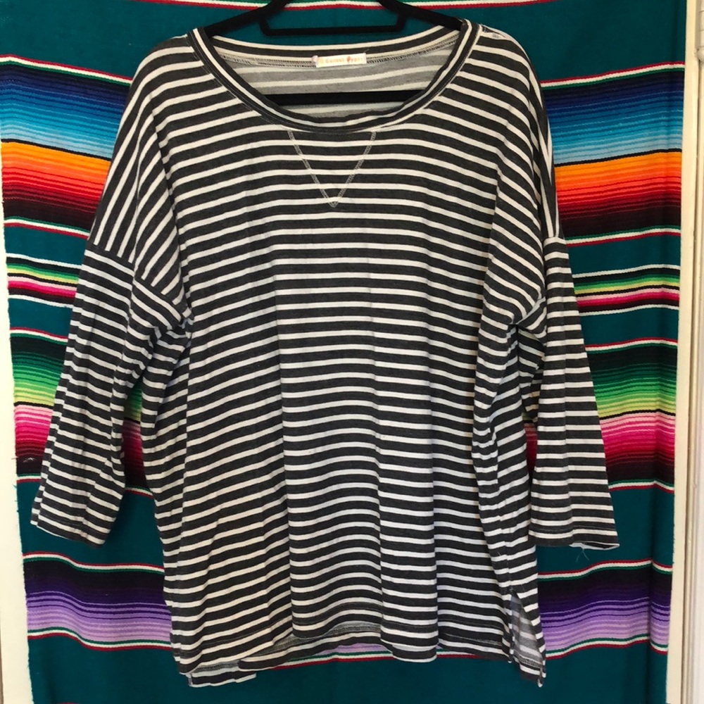 Black & white striped long sleeve