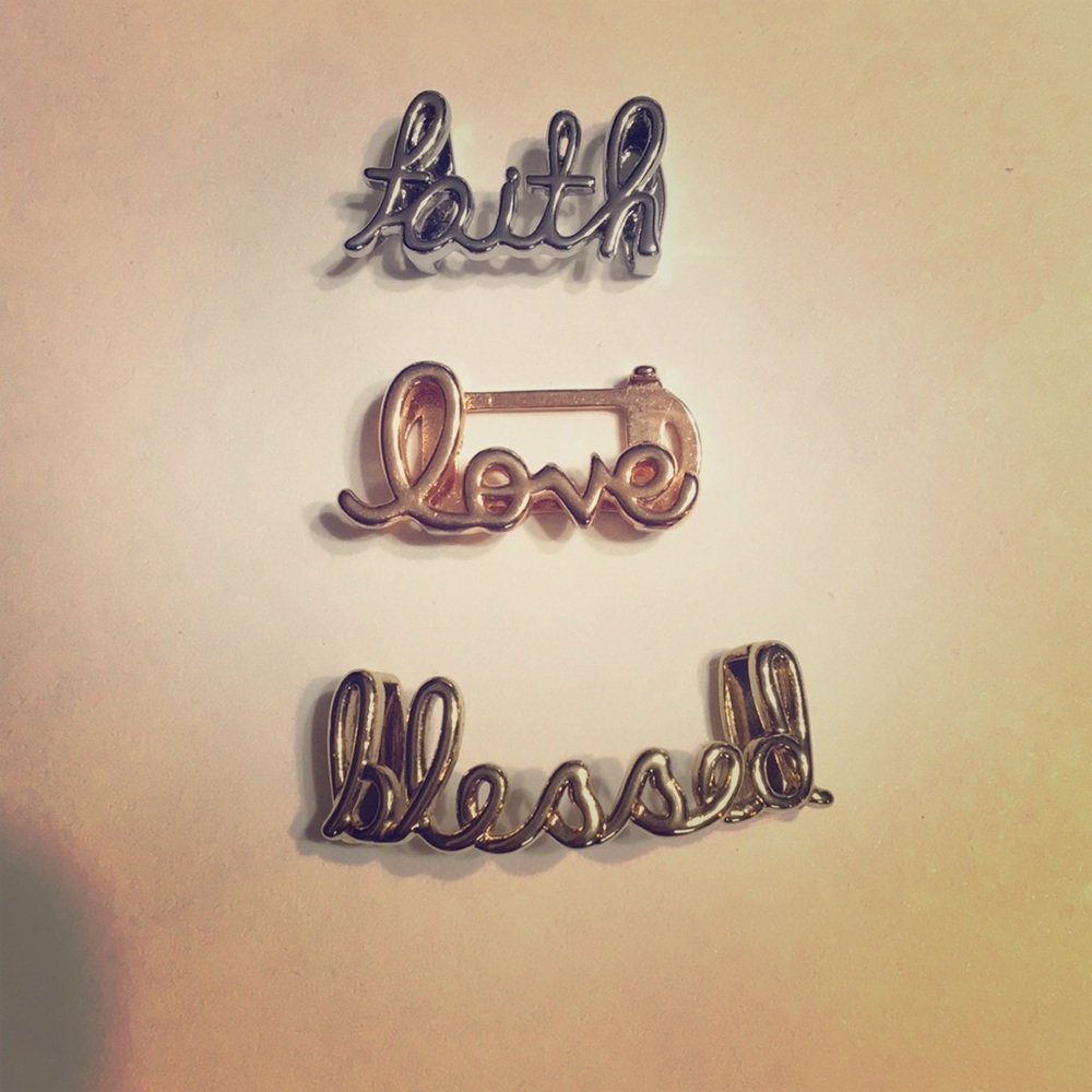 Keep Collective script charms - sold together