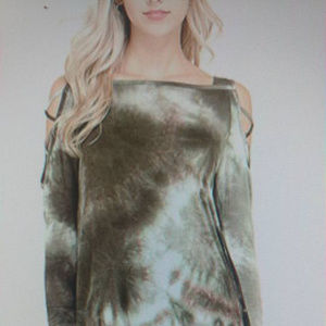 NEW! Olive Tie Dyed Dress
