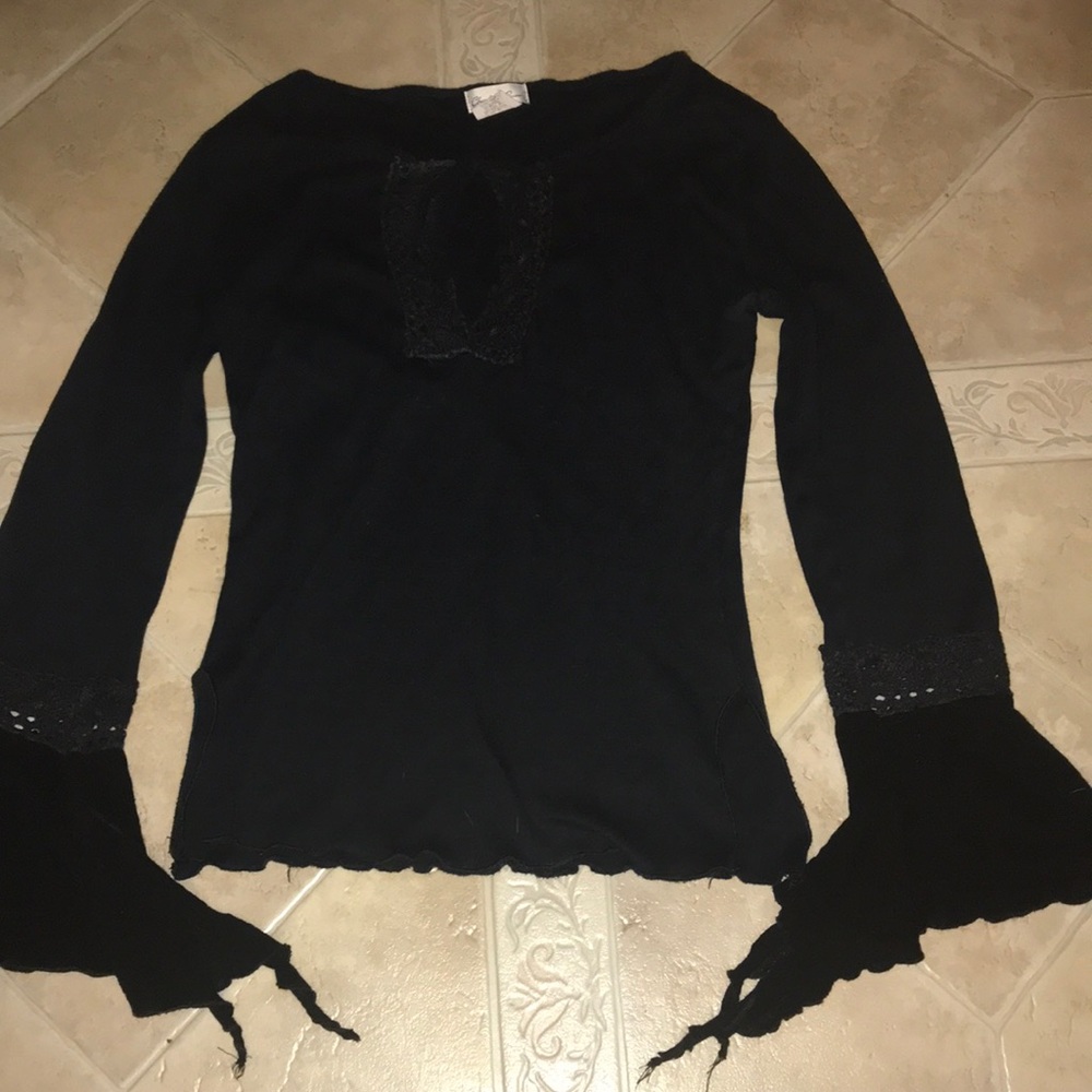 Stylish black top by Charlotte Russe size S