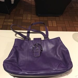 Purple Coach Bag