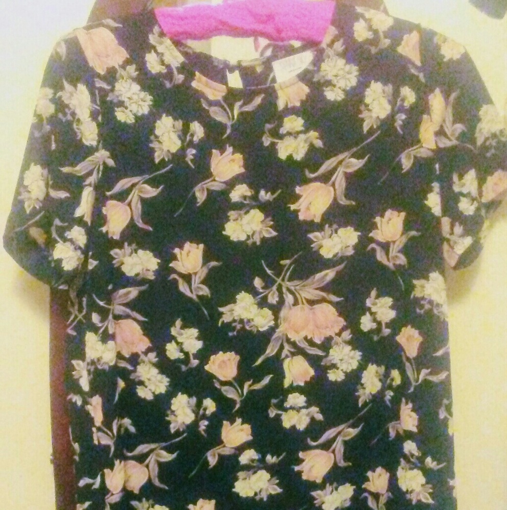 Sienna Sky floral high low blouse