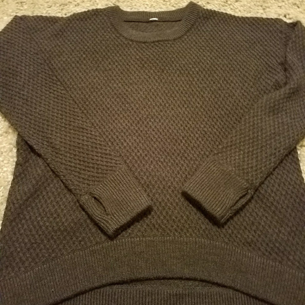 lululemon high low merino wool sweater