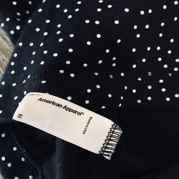 AMERICAN APPAREL| polka dot crop top - Picture 2 of 2