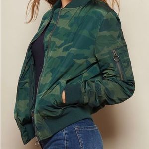 camo bomber jacket