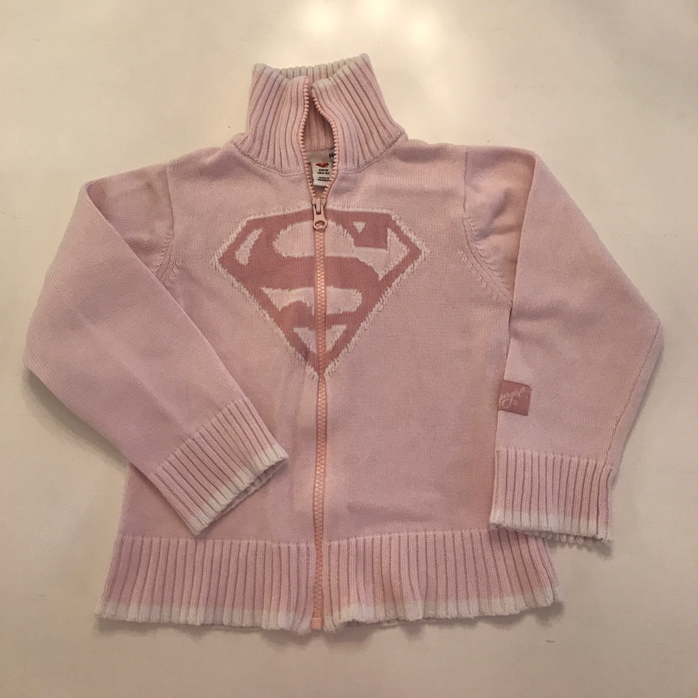Pink Supergirl sweater
