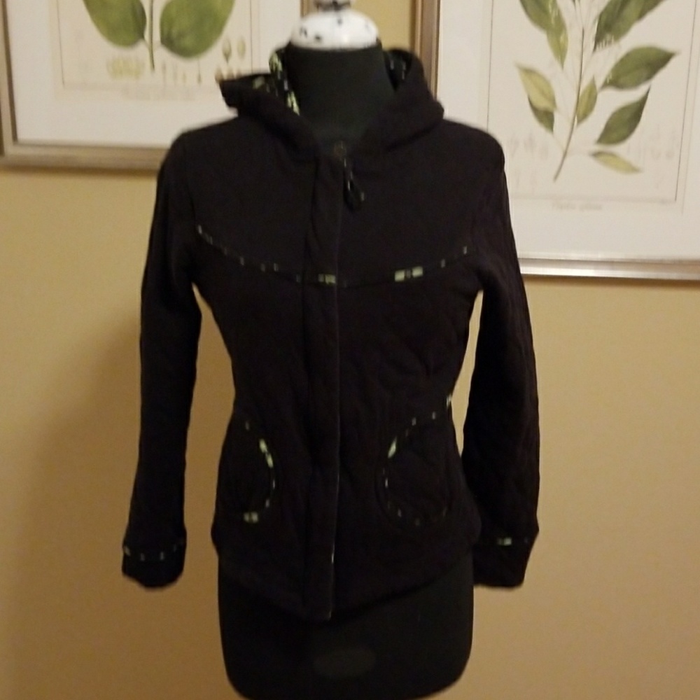 Black Quilted Coat from Anthropologie
