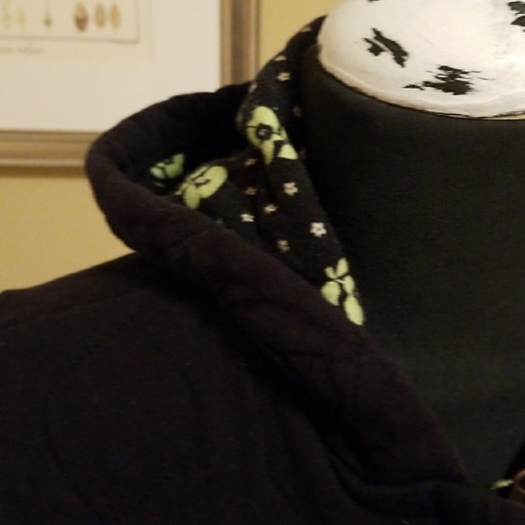 Black Quilted Coat from Anthropologie - Picture 2 of 8