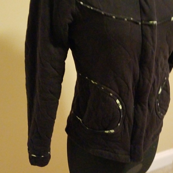 Black Quilted Coat from Anthropologie - Picture 3 of 8