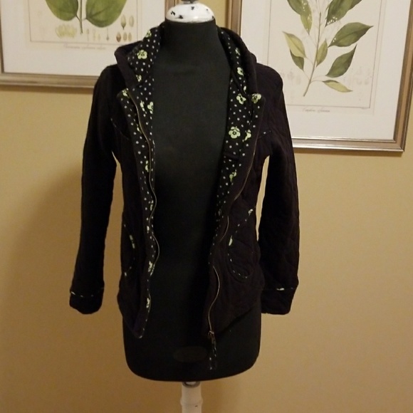 Black Quilted Coat from Anthropologie - Picture 4 of 8