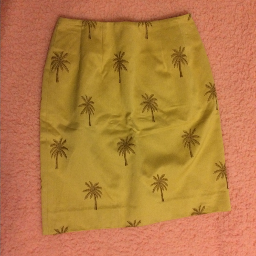 sale NWT Steven stolman sand/palm tree skirt - Picture 1 of 7