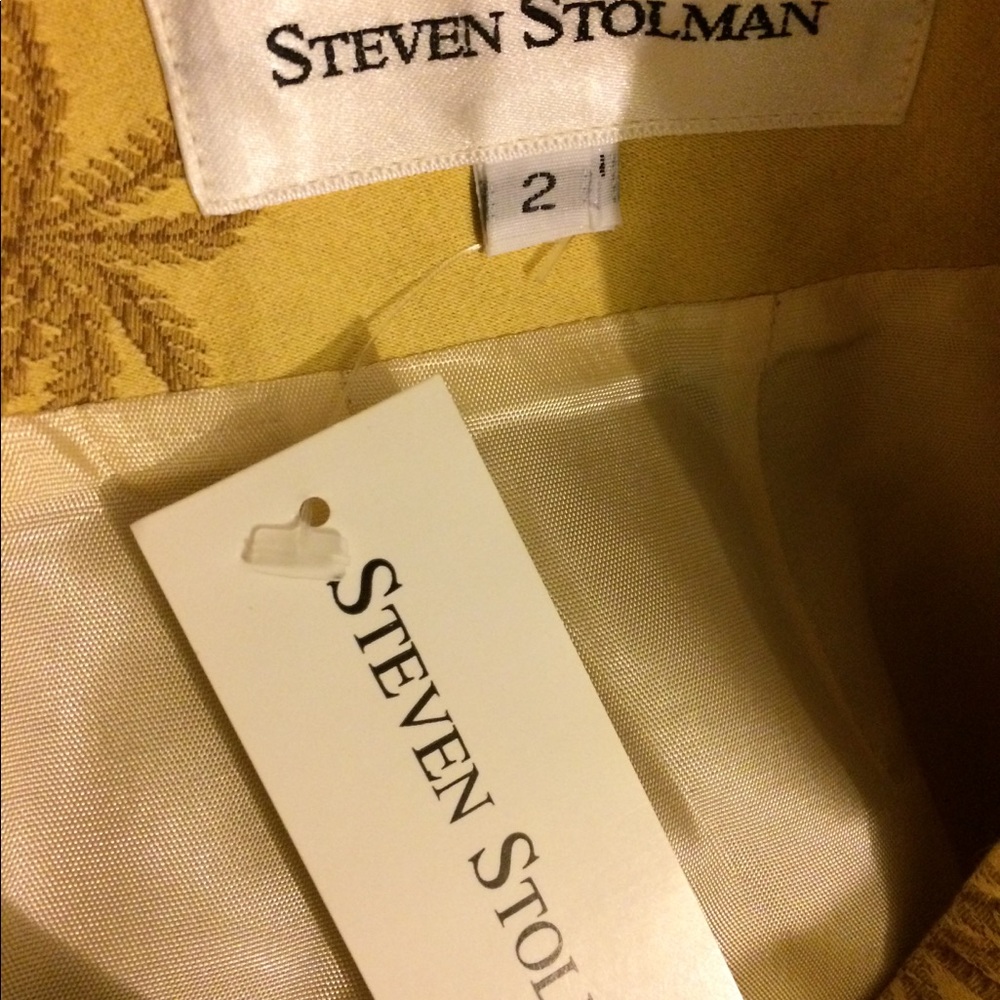 sale NWT Steven stolman sand/palm tree skirt - Picture 5 of 7