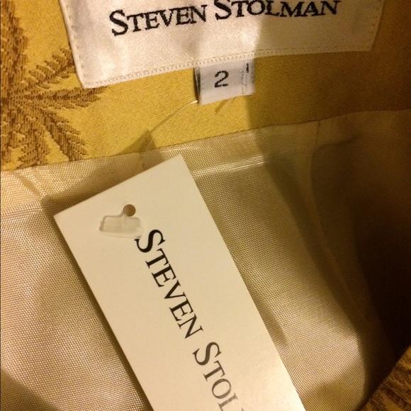sale NWT Steven stolman sand/palm tree skirt - Picture 5 of 7