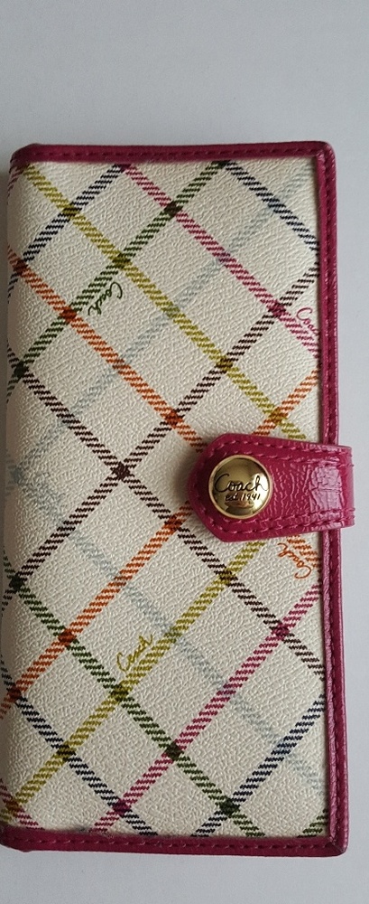 Coach Plaid Wallet