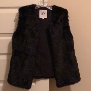 Faux Fur Black Vest