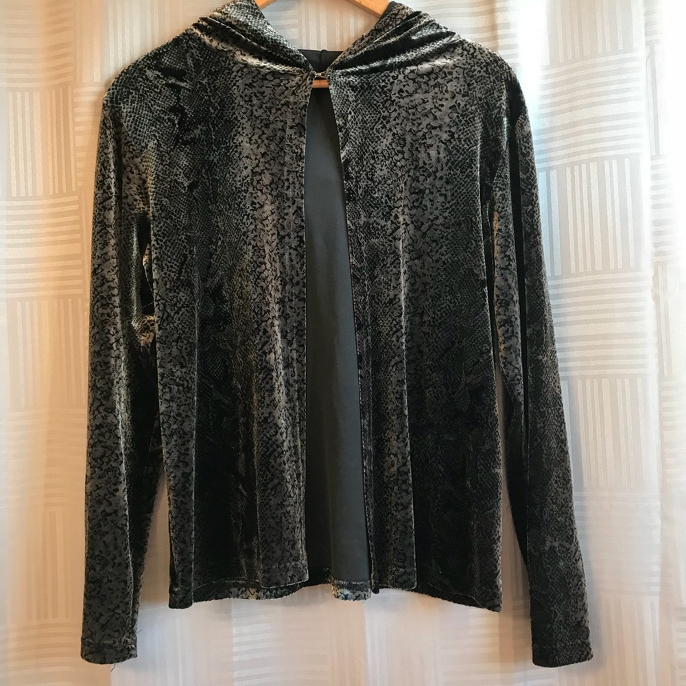 Hooded Velvet Cape