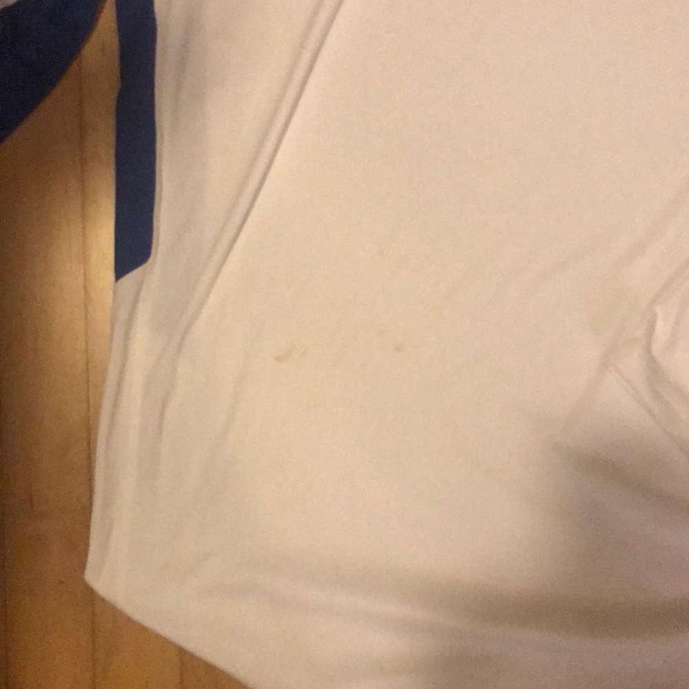 Nike White & Blue Dri-Fit LS - Picture 2 of 2