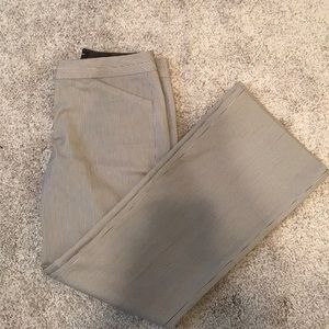 Express Editor Pants Cream Striped