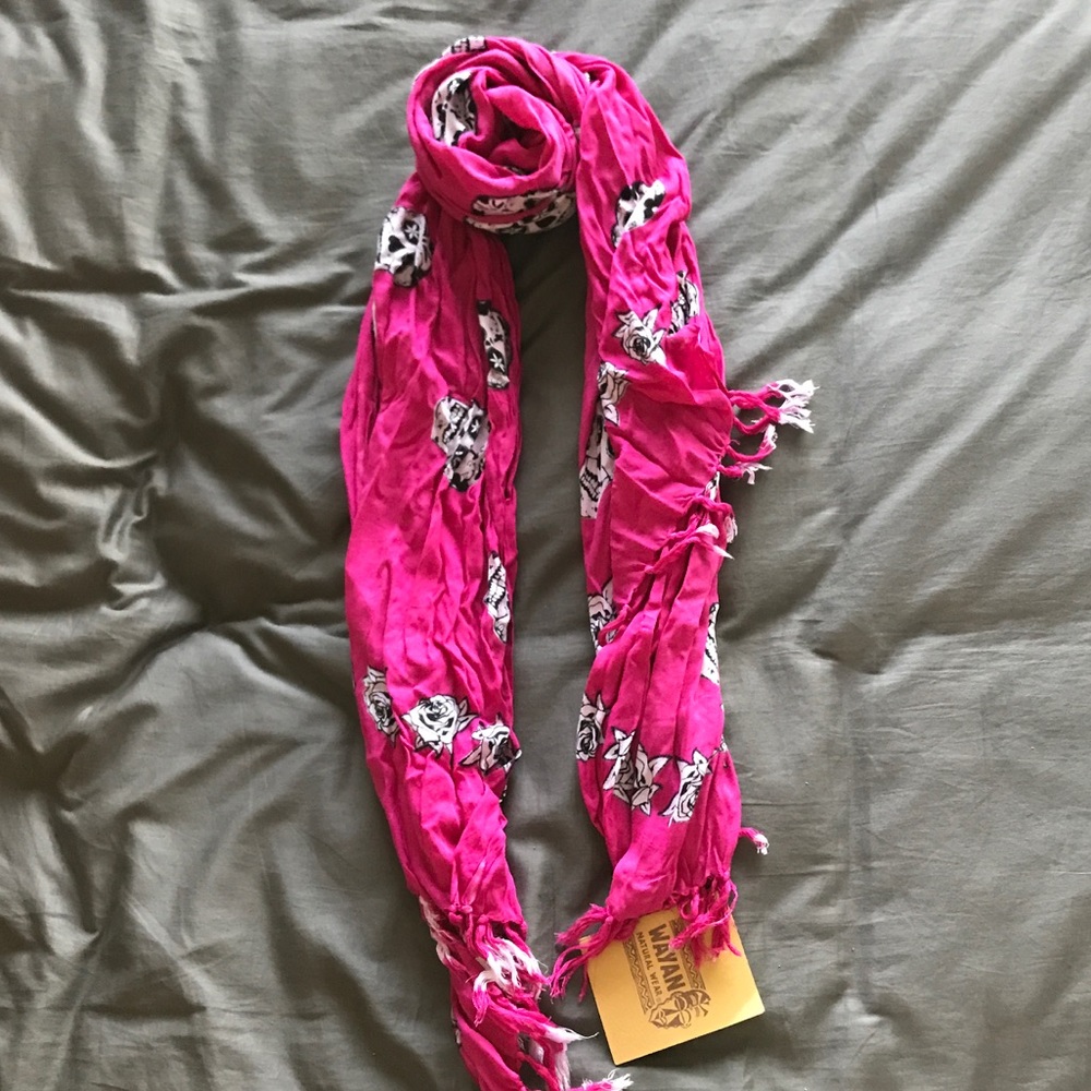 Hot pink scarf/wrap
