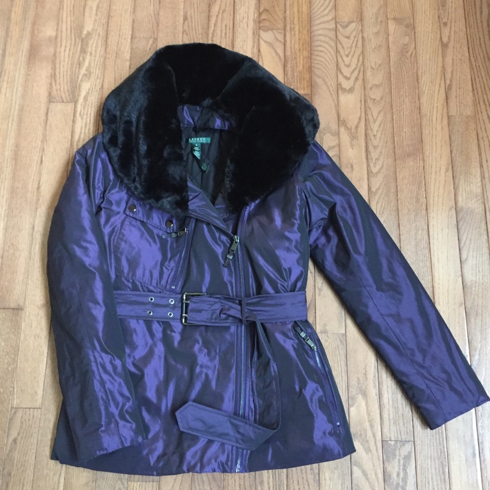 NEW Lauren Ralph Lauren Belted Jacket