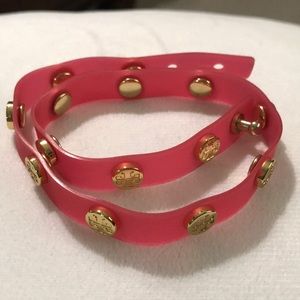 Authentic Tory burch studded double wrap bracelet