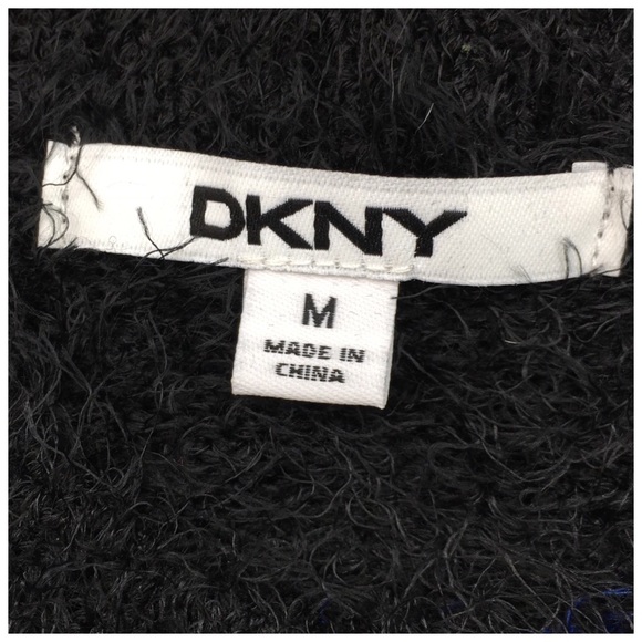 DKNY Blue & Black Striped Sweater - Picture 2 of 4