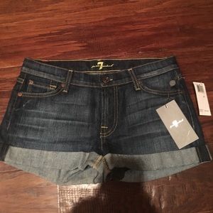 7 for all mankind denim shorts