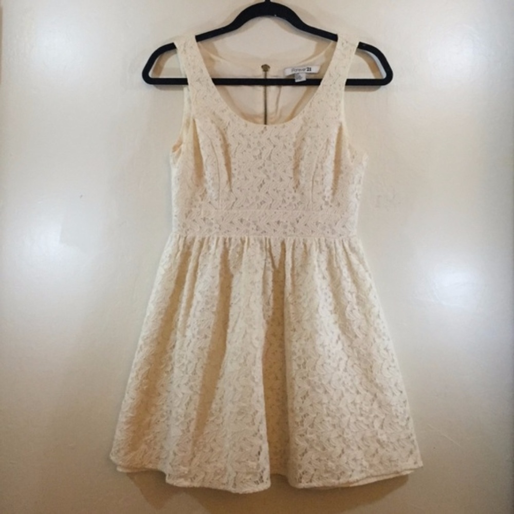 floral lace dress white