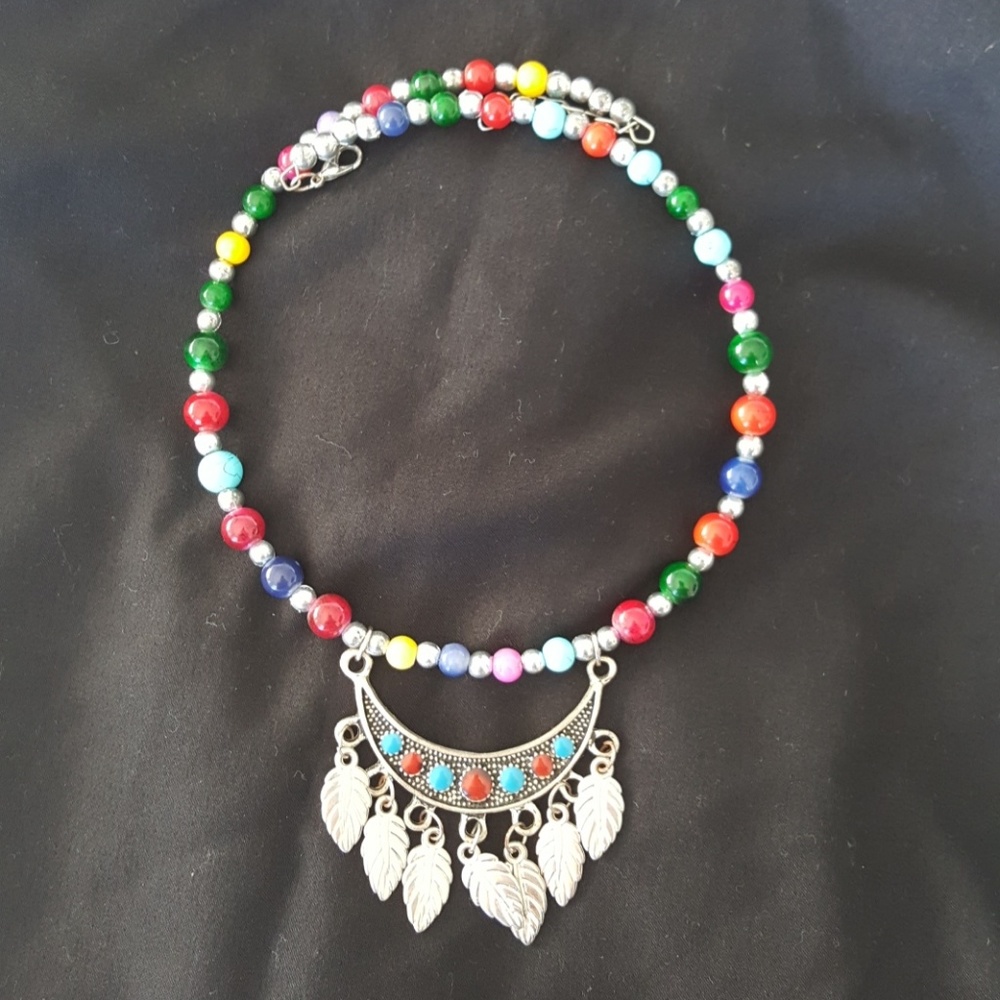 Colorful beaded necklace