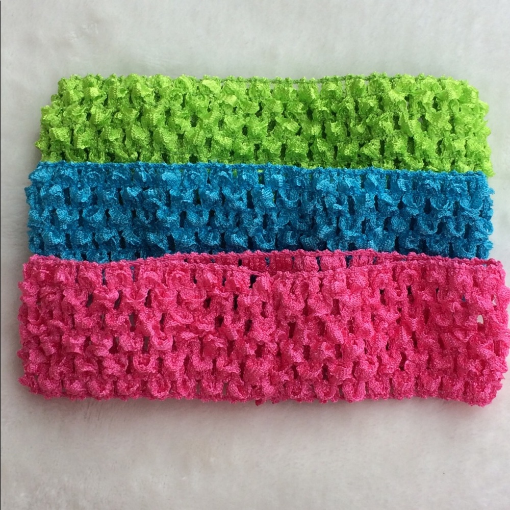 Lot of 3 crochet hair bands 🎀