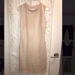 Nude sleeveless dress