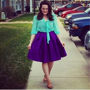 Purple Poof/Pouf Skirt