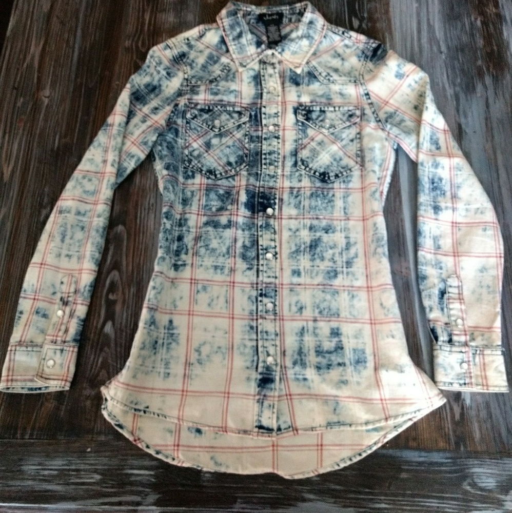 Button Down Vintage Plaid top