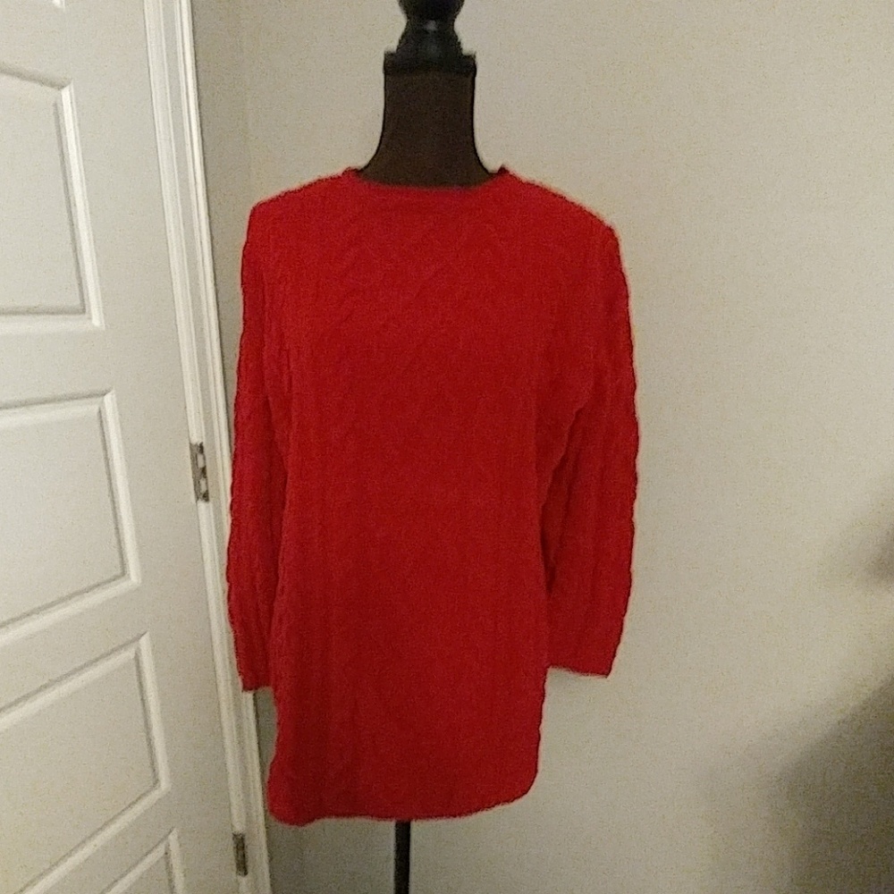 J.jill Red pullover Sweater