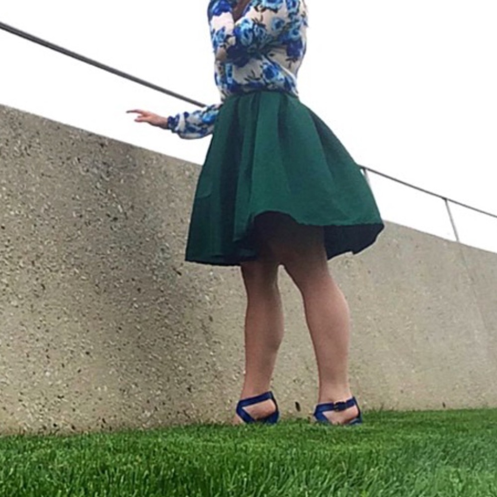 Emerald Green Poof Skirt