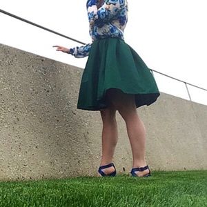 Emerald Green Poof Skirt