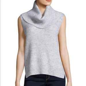Michael Kors Sleeveless Cowl-Neck High-Low Sweater